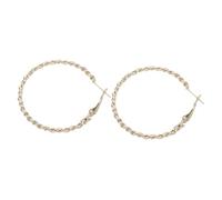 Veemoon Pendientes En Círculo Earrings Aretes Pendientes Colgantes Perforados Aretes De Aro Retorcidos Joyería Del Oído Pendiente De Aro Grande Dorado Aguja De Plata
