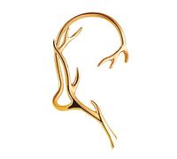 Veemoon Pendientes Tipo Ear Cuff Diseño Ramitas Sencillas Clip Decorativo Oreja Pendiente De Moda Gancho Oreja Para Decoración Sin Perforación