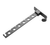 Veemoon Perchero de Metal para Ropa Plegable 60 Cm, Tendedero de Pared Negro de Aluminio Espacial, sin Perforaciones, Ahorro de Espacio para Baño y Balcón, Soporte de Secado Resistente