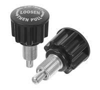 Veemoon Perilla de Bola Ajustable para Equipo de Fitness, Pasador de Tracción 38 Mm Negro, 2 Piezas, Repuesto para Bicicletas Estáticas y Máquinas de Gimnasio, Accesorio Versátil