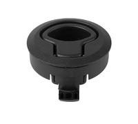 Veemoon Pestillo de Escotilla Empotrado Grande Negro Manija Redonda de 1/4 para Puertas de Gabinetes de Barco, Herrajes para Vehículos Recreativos y Cubiertas Náuticas