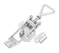 Veemoon Pestillo de Puerta Trasera que Asegura y Reemplaza Piezas Originales para Remolque de Acero Plata, Accesorio Resistente para Puerta de Carga