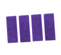 Veemoon Piedra de Pedicura para Pies 4 Piezas Tamaño Palma Exfoliante Volcánica Natural para Masaje y Eliminación de Callos Uso Profesional y Cuidado Personal en Casa Púrpura