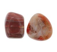 Veemoon Piedras De Ágata Sardonyx Natural 2 Piezas Tamaño Mediano 3-4 Cm Suave Irregular Para Meditación Sanación Manualidades Decking Terapia Alternativa
