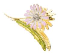 Veemoon Pinza Cabello De Margarita Grande Flores Moradas, Aleación De Zinc, Sujeción Cómoda, Para Mujer, Peinados Rápidos y Accesorios Elegantes