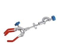 Veemoon Pinza de Tres Puntas Ajustable para Matraces Soporte Profesional para Tubos de Ensayo y Condensadores de Laboratorio Sujeción Firme y Estable para Uso Científico