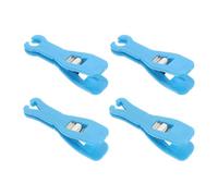 Veemoon Pinza Desechable Para Piercing Corporal 4 Unidades Tamaño Pequeño Color Azul Práctico Para Perforación De Cejas, Nariz, Oreja y Labios