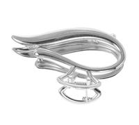 Veemoon Pinza para Cabello Antideslizante Plateada Clip de Moda para Mujer con Diseño Minimalista para Cabello Grueso y Rizado Accesorio Versátil para Peinados Elegantes