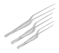 Veemoon Pinzas de Acero Inoxidable 3 Piezas 14Cm 16Cm 20Cm para Cocina Utensilios para Espinas de Pescado Barbacoa y Presentación de Platos Herramienta Esencial para Hogar y