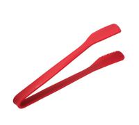 Veemoon Pinzas de Silicona para Alimentos Rojas Antideslizantes y Multiusos para Hornear Pan Asar y Freír Tamaño Ajustable para Cocina y Barbacoas