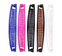 Veemoon Pinzas Pelo De Plátano y Peine Para Cabello Ondulado 10 Unidades Tamaño Mediano Multicolor Para Mujer Uso Diario y Fiestas