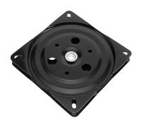 Veemoon Placa Giratoria de Hierro Negra 15 Mm 15x15 Cm para Taburete de Bar y Silla Giratoria, Mecanismo Giratorio Cojinete para Muebles y Piezas de Repuesto de Oficina
