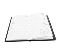 Veemoon Planificador Semanal Negro Agenda de Citas y Programación con Diseño Compacto Material Resistente y Superficie Suave para Gestión de Tareas y Estudio