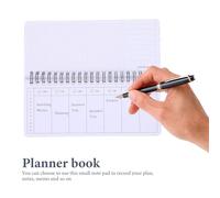 Veemoon Planificador Semanal Portátil Papel Estudiantes y Adolescentes, Cuaderno de Notas Fácil de Usar Escritura Suave Adecuado para Organización Académica