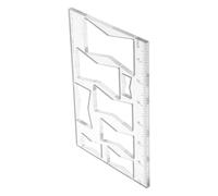 Veemoon Plantilla Acrílica de Enrutador para Carpintería, Plantilla de Pajarita de 5 Mm para Manualidades Diy, Guía de Fresado Diseños Decorativos, Herramienta para Incrustaciones