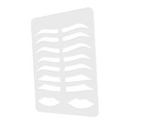 Veemoon Plantilla Acrílica para Práctica de Cejas Molde para Dibujo y Diseño Accesorio de Maquillaje para Salones y Estudiantes