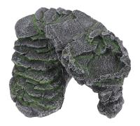 Veemoon Plataforma para Tortugas Pequeña para Acuario Rampa para Reptiles Diseño Realista Muelle Flotante para Tomar el Sol Decorativo y Funcional para Tanque de Tortugas