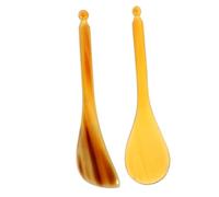 Veemoon Pluma de Puntos de Acupuntura para Masaje Facial 2piezas de Material Sintético Beige Rendimiento Estable para Mantener la Elasticidad Piel