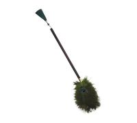 Veemoon Plumero de Madera de Nogal Grande con Plumas de Avestruz, Herramienta Limpiadora Reutilizable para Muebles, Persianas y Ventiladores, Cepillo Antipolvo Doméstico Ligero para Hogar