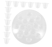 Veemoon Portavasos de Silicona de Color Soporte Redondo para Vasos de Tatuaje Uso Salones con Base Antideslizante