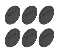 Veemoon Posavasos de Goma Autoadhesivos Negros 56 Mm 6 Unidades Antideslizantes Resistentes al Calor Aislamiento Térmico para Hogar, Oficina y Cafetería, Protector Fondo Taza y