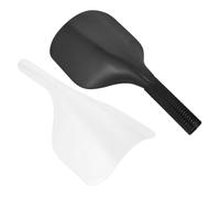 Veemoon Protector Facial Profesional para Peluquería Asa 2 Unidades Negro y Transparente Cobertura para Tintura y Permanente Protección Segura contra Laca y Químicos para Cuidado