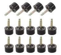 Veemoon Protectores de Talón Antideslizantes para Tacones Altos Negros, Redondos de 10 Mm, 20 Pares Tapones de Repuesto para Reparación y Mantenimiento de Zapatos Formales Boda