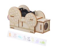 Veemoon Proyector de Dibujo Infantil de Madera Beige, Juguete Educativo DIY Que Mejora Habilidades Prácticas y Explora Conceptos Científicos