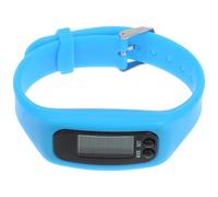 Veemoon Pulsera Podómetro Portátil de Silicona Azul, Contador de Pasos Multifunción Pantalla Digital, Herramienta Ligera para Caminar y Fitness, Reloj Podómetro Cómodo para Ejercicio