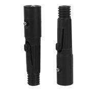 Veemoon Puntas Roscadas de Repuesto para Mangos de Escoba Adaptadores Aplicables para Postes de Extensión 2 Piezas Negras Reforzadas Conexión Segura para Limpieza y Pintura