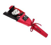 Veemoon Ramo de Graduación Osito de Peluche Doctor Bear Rojo, Adorno de Ramo para Fiesta, Accesorio Fotográfico para Graduados, Recuerdo de Fiesta y Obsequio Único, 1 Pieza