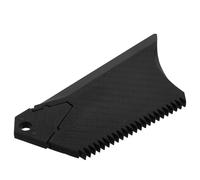 Veemoon Raspador Trapezoidal para Quitar Cera de Tabla de Surf con Diseño de Textura Carbono, Herramienta Duradera con Llave Aleta para Mantenimiento Profesional y Aplicación Uniforme