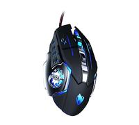 Veemoon Ratón USB Gaming Profesional con Diseño Ergonómico para Pc y Laptop Negro Conectividad Rápida Uso Duradero y
