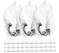 Veemoon Redecillas Elásticas Invisibles Para Moño 60 Unidades 50 Cm Nylon Negro Para Bailarinas, Enfermeras y Azafatas En Eventos y Trabajo