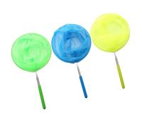 Veemoon Redes Telescópicas para Atrapar Insectos y Peces Pequeños, Juego al Aire Libre, Acero Inoxidable, Mango de Goma Antideslizante, Paquete de 3 Piezas Color Aleatorio