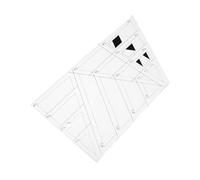 Veemoon Regla de Plantilla para Acolchado Transparente de Acrílico Forma Trapezoidal Herramienta Precisa para Patchwork y Costura Guía para Proyectos de Costura