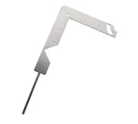 Veemoon Regla Guía Multifuncional de Encuadernación de Acero Inoxidable para Portadas de Libros y Scrapbooking Plantilla para Cortar y Perforar Álbumes Herramienta Precisa para