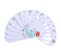 Veemoon Regla para Medir Diámetro de Frutas 16 Orificios Herramienta de Plástico para Calibrar Cerezas Arándanos y Frutos Pequeños Medidor Preciso para Clasificación y Control de