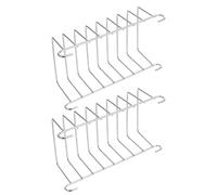 Veemoon Rejilla de Acero Inoxidable 304 para Freidora de Aire 2 Piezas Soporte Resistente al Calor para Cocinar al Vapor y Hornear Pan Accesorio de Cocina Multiuso para Hogar y