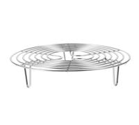 Veemoon Rejilla de Vapor Multifunción Redonda de Acero Inoxidable 304 Soporte Alto de 20x4 Cm para Cocinar al Vapor en Olla Arrocera Adecuado para Cocina Doméstica
