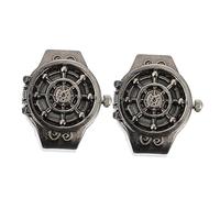 Veemoon Reloj de Anillo Diseño de Rueda Náutica Vintage en Aleación de Zinc, Reloj de Joyería Preciso y Cómodo para Mujer, Paquete de 2 Piezas Elegante y Único