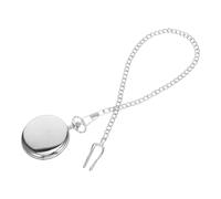 Veemoon Reloj De Bolsillo De Cuarzo Reloj Vintage con Escala De Números Romanos Y Cadena para Hombres Y Mujeres Ideal para Graduaciones Cumpleaños Y El Día del Padre