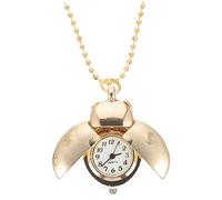 Veemoon Reloj De Bolsillo Decorativo Escarabajo Colgante Vintage Cadena Dorada Artesanal para Hombres Uso Diario Elegante y Único