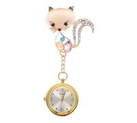 Veemoon Reloj De Enfermera Portátil De Bolsillo Reloj De Enfermera Profesional De Inoxidable Accesorio para Médico para Examen y Práctica Clínica