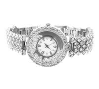 Veemoon Reloj De Pulsera para Mujer Correa De Aleación Diseño Elegante y Dial Decorado Rhinestones Reloj Analógico Resistente y Chic para Uso Diario