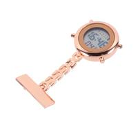 Veemoon Reloj Digital Colgante para Enfermeras y Doctoras Diseño Creativo De Metal Multifuncional Alarma y Temporizador para Mujeres Rosa Dorado