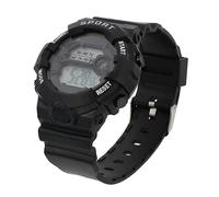 Veemoon Reloj Impermeable Luminoso Reloj Negro Resistente al Agua Digital Mirar Relojes Impermeables Relojes Deportivos para Hombre a Prueba de Agua Material de la Correa: PVC