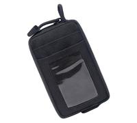 Veemoon Riñonera de Nailon Negra, Mini Bolso de Cintura Multifunción Ranuras para Tarjetas y Monedero, Bolsa de Viaje para Exteriores y Deporte, 1 Unidad