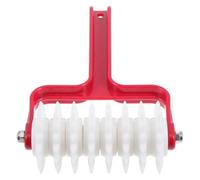 Veemoon Rodillo para Pizza Rojo de Plástico y Acero Inoxidable Alta Dureza y Buena Resistencia, Herramienta Adecuado para Perforar Masa Cocina Varios estilos