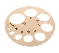 Veemoon Rueda de Dilatación Cervical de Madera para Matronas, Modelo Anatómico Educativo Hueco sin Texto, Herramienta Visual para Clases de Preparación al Parto, Enseñanza del Proceso